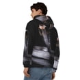 thumbnail image 4 of Kdxio Black Cobra Snake Print Men Hoodies Casual Hoodies for Men with Zip Pockets Full Zip Long Sleeve Sweatshirt Sports Hooded Jacket-Large, 4 of 5