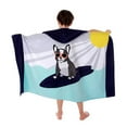 thumbnail image 2 of BULLPIANO Kids Hooded Beach Towel 100% Cotton Hooded Bath Towel Soft Absorbent Quick Dry Bath Swim Pool Towel for Toddlers 3-12Years, 2 of 5