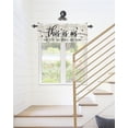 thumbnail image 6 of Kitchen Cafe Valance Curtain for Small Windows,Vintage Farmhouse Wooden Board Rod Pocket Valances This is Us Our life Our Story Our Home Window Treatment for Living Room/Bedroom/Bathroom,42x12in, 6 of 9