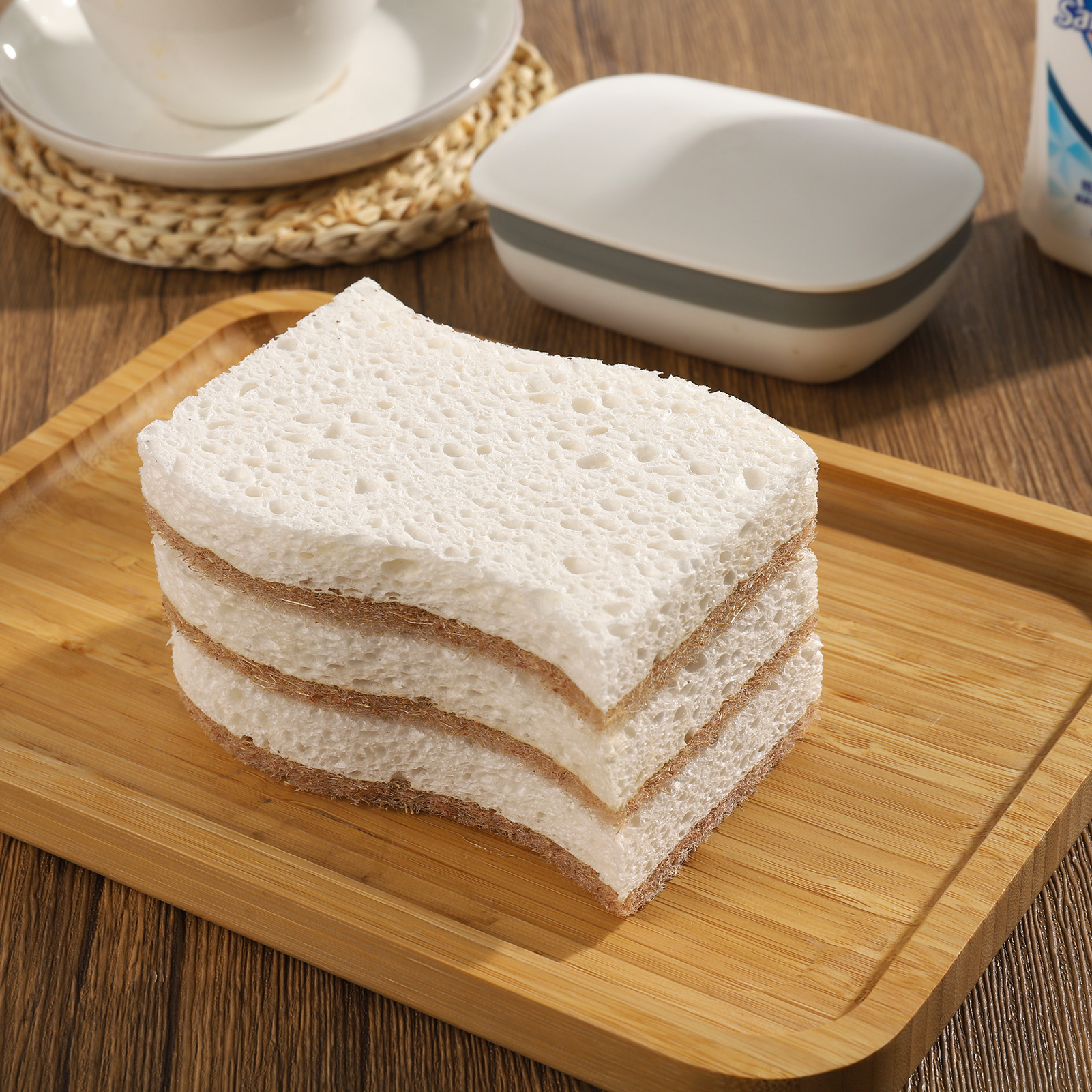 Sixwipe Natural Kitchen Sponges, Biodegradable, 12 Count photo 6