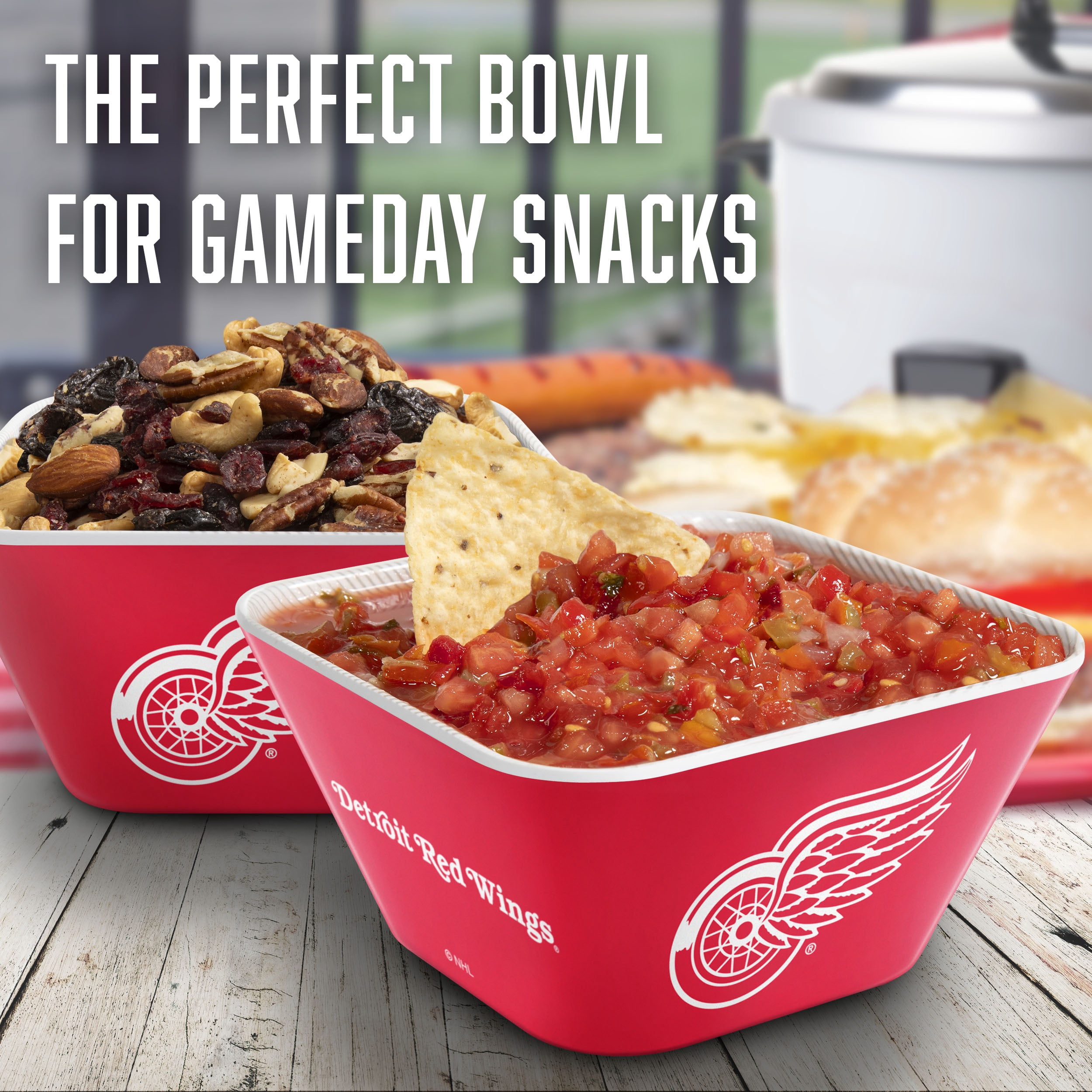 YouTheFan NHL Detroit Red Wings Small Snack Bowl