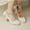 Beige, variant on Cameland Bridal Shoes Pearl Bow Ribbon Wedding Shoes For Women New Head Middle Heel Comfortable Thick Heel