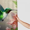 thumbnail image 3 of Chilfamy Hummingbird Flowers Waterproof Bathroom Shower Curtain with Hooks, Polyester Fabric Washable Shower Curtain for Bathroom Decoration, Various Sizes 60"x72, 3 of 7