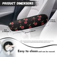 thumbnail image 7 of Yuyamidu Cherry Car Armrest Covers Soft Seat Arm Rest Protector Accessories for Auto Truck Van One Pair Car Front Seat Armrest Cover Reusable Car Armrest Decor, 7 of 7