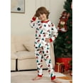 thumbnail image 5 of WIBACKER Kids Christmas Tree Pajamas Long Sleeve Holiday Pjs Set Toddler Boys Girls Xmas Reindeer Jammies 2-14 Years, 5 of 9