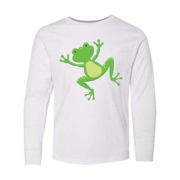 Inktastic Jumping Frog Long Sleeve Youth T-Shirt