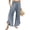 Light Blue, variant on Admvng Womens Linen Pants Ruffle Hem Wide Leg Casual Summer Boho Trousers with Side Pockets