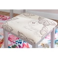 thumbnail image 5 of Ramsey Silver Flip-Top Mirror Vanity and Butterfly Upholstered Stool Set, 5 of 14