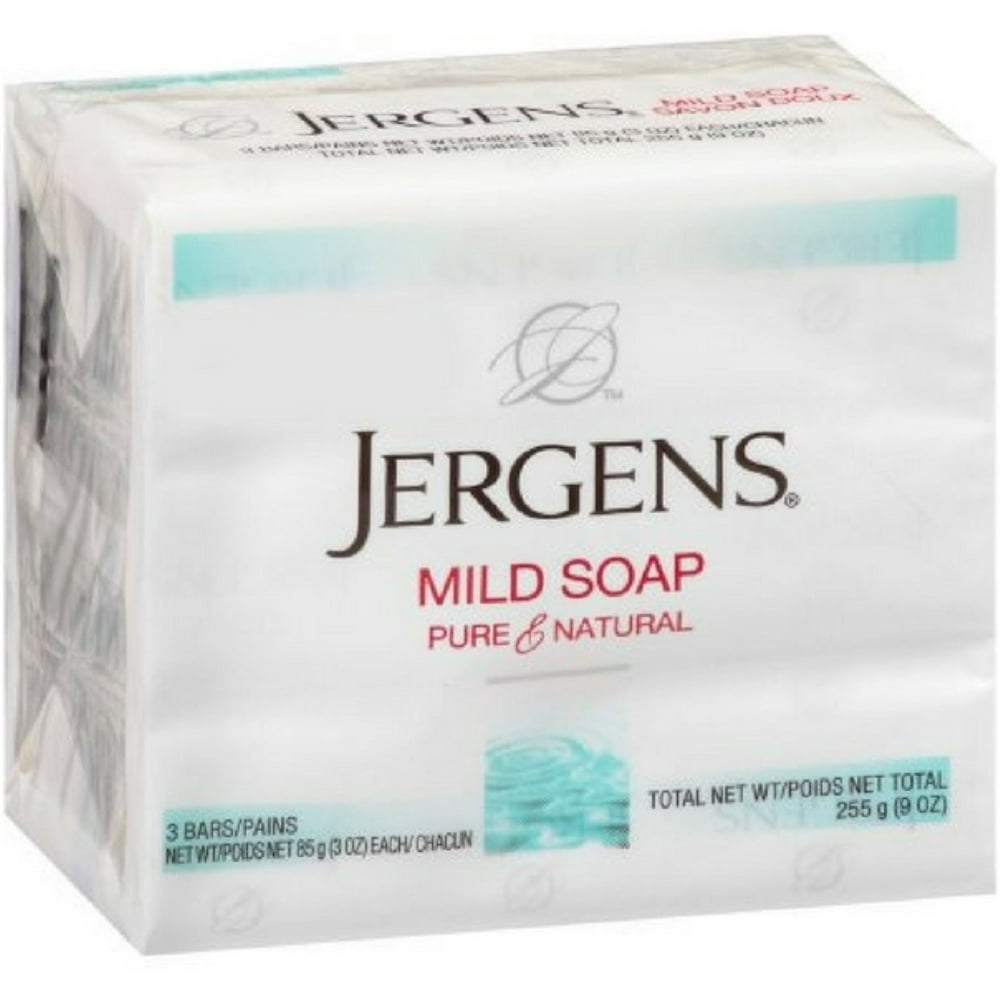 Jergens Mild Soap 3 Bars 3 oz ea
