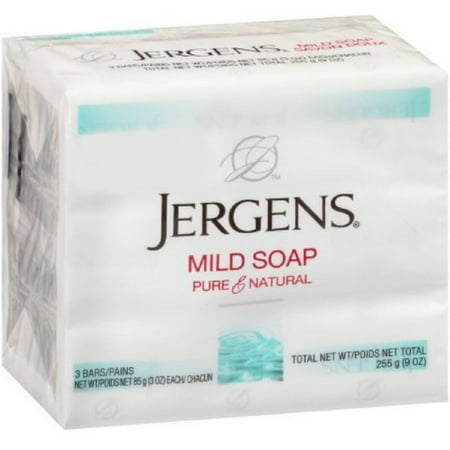 Jergens Mild Soap 3 Bars 3 oz ea (Best Mild Soap For Vulva)