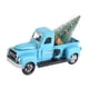 thumbnail image 2 of Camión de granja navideño, camioneta, modelo de automóvil, automóvil de granja de metal hecho a mano con azul, 2 of 9