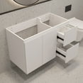 thumbnail image 4 of JPND 36" Bathroom Vanity with Single Hole Sink Top, Wall Mounted Storage Cabinet Set with Two Soft Close Drawers and Doors, White 36"W x 19"D x 24"H, 4 of 9