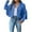 #01 Blue, variant on Jackets for Women Fringe Coat Cropped Jacket Winter Fall Faux Suede Leather Cowboy Style Coat Long Sleeve Tassels Cardigan Coats Outerwear Casual Short Shacket Jackets Coats