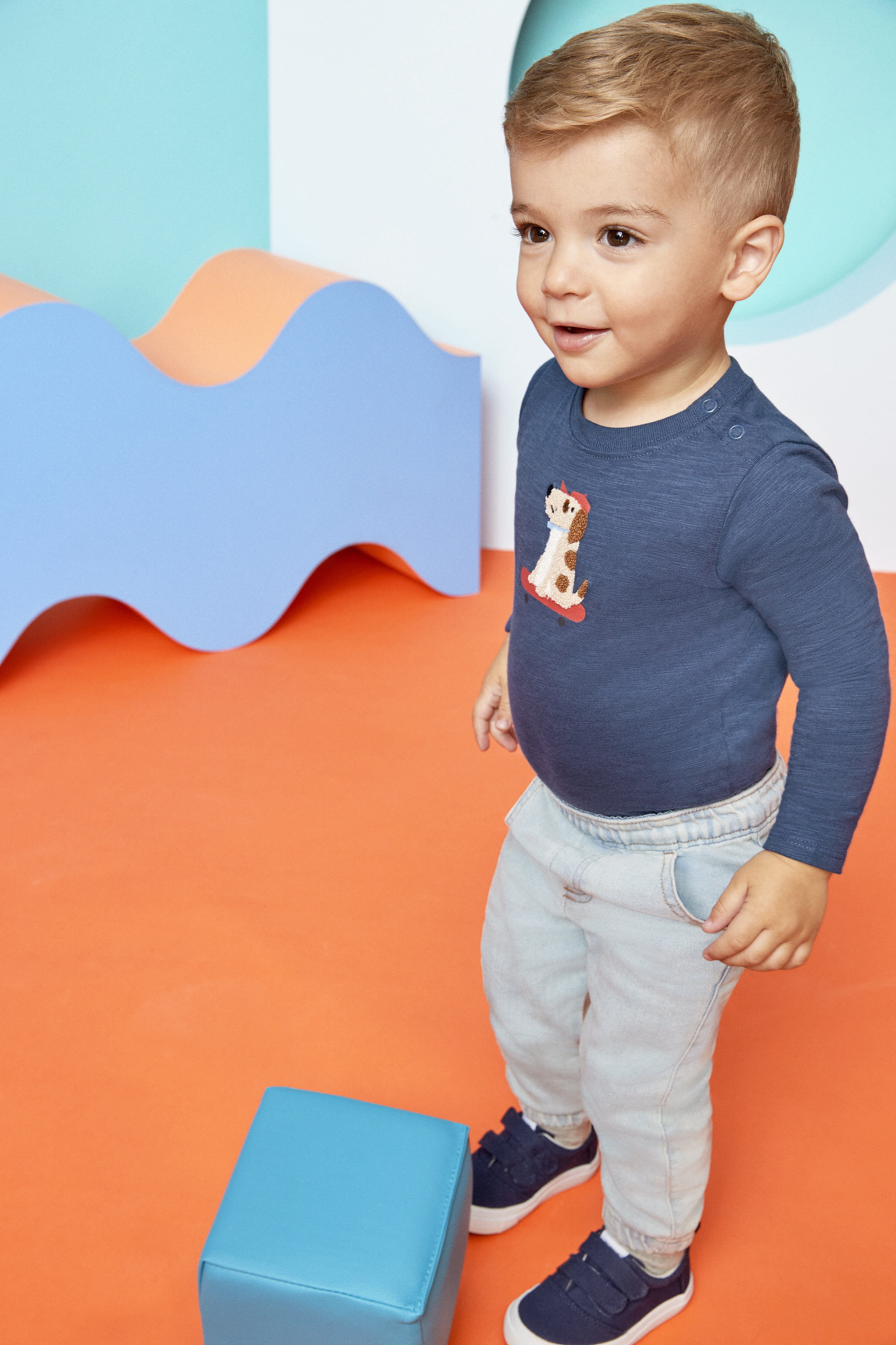 Garanimals Baby Boy Denim Jogger, Sizes 0-24 Months