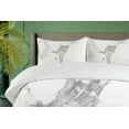 thumbnail image 4 of Ambesonne Marble Print Duvet Cover Set, Natural Texture, 2-Calking, Grey White Dust, 4 of 7