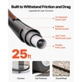 thumbnail image 2 of Garden Hose 25ft 5/8 Inch Heavy Duty 4-Layer Rubber 600 PSI Burst for Gardening Cleaning, 2 of 12
