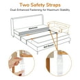 thumbnail image 6 of Baby Bassinet, Bobiber 3-in-1 Baby Bassinet Bedside Sleeper with Rocking and Adjustable Height, Storage Basket, Wheels, for 0-24 Months,White, 6 of 12