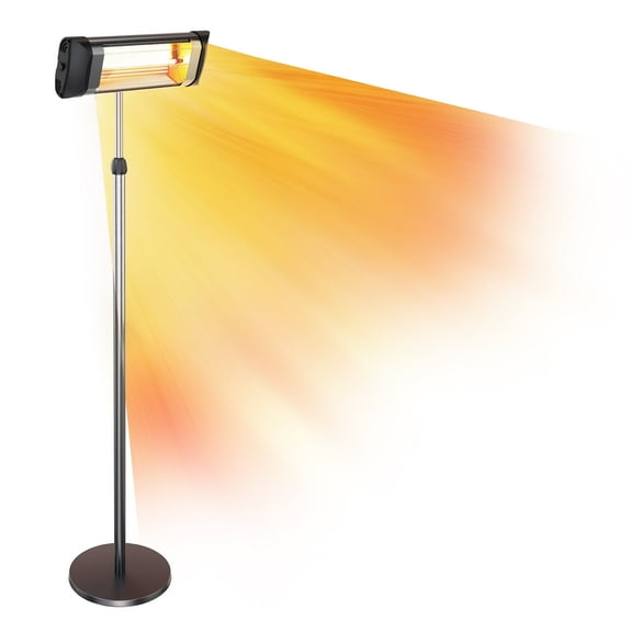 Westinghouse Pole Mounted Electric Patio Heater, Overheat & Tip Over Protection, Height Adjustable