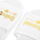 thumbnail image 2 of 4 Pairs Bridal Slippers Golden Lettering Open Toe Slippers Fabric EVA Soles Women Slippers Set for Wedding Party, 2 of 3