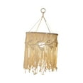 thumbnail image 2 of DOLITY Macrame Lamp Shade Boho Ceiling Light Cover Chic Handwoven Hanging Pendant Light Height 65cm, 2 of 9