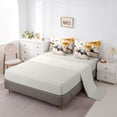 thumbnail image 5 of Castle Fairy Preppy Cartoon Panda Bedding Comforter Set,Autumn Leaves Full Bedding Set, 5 of 8