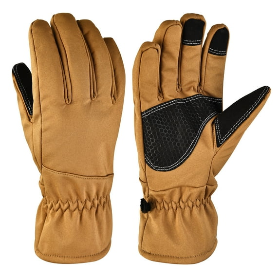 Rosnek Winter Men Women Gloves, Touch Screen Waterproof Windproof Gloves Outdoor Sports Warm Cycling Snow Ski Gloves