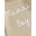 thumbnail image 6 of Bagilaanoe Newborn Baby Boy Oversized Romper Sweatshirt Long Sleeve Bodysuits Letter Print Pullover 3M 6M 12M 18M 24M Infant Casual Tee Tops, 6 of 9