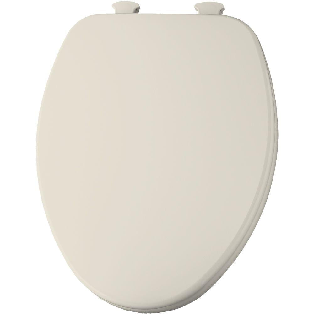LiftOff Elongated Closed Front Toilet Seat in Biscuit