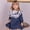 Blue Plaid, variant on TodayCheer Toddler Girls Vintage Plaid Dress, Soft Cotton Princess Ruffle Dress with Bow, Long Sleeve Fall Heirloom Outfit