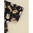 thumbnail image 6 of Sxypayxs Toddler Baby Boy Western Cowboy Outfit Letter Print Short Sleeve T Shirt Set, 2 Piece Brown, 6 of 7