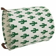thumbnail image 4 of Laundry Basket with Strong Handles, 19.7"H x 15.7"D Collapsible & Convenient Home Organizer Containers for Kids Toys, Baby Clothing, Nursery Hamper, Home decor ( Round - Green Cactus ), 4 of 6