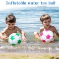 thumbnail image 5 of Beach Balls, 11.8" Inflatable Soccer Ball - Blow Up Inflatable Beach Ball for Pool Parties, Themed Birthdays, Beach Events, Summer Party Decorations, 1 Pack Beach Football Green, 5 of 5