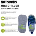 thumbnail image 2 of NotSocks Kids Insole Covers 3-Pack – Bamboo Charcoal Odor Control, Moisture-Wicking Sockless Solution, Fits Kids Size T5–K2, Insoles Not Included, 2 of 8
