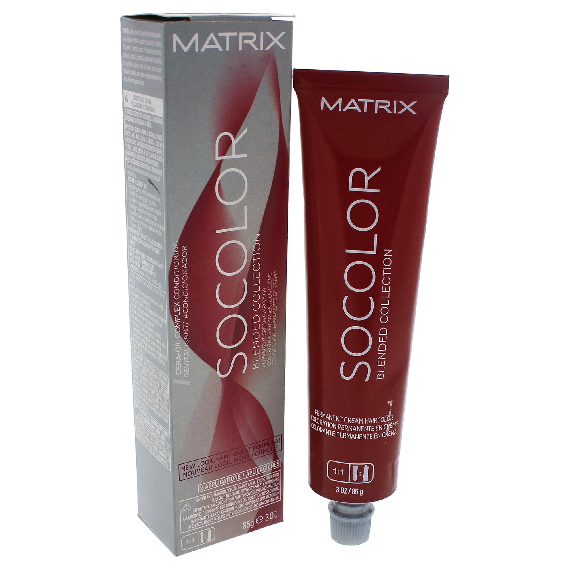 Socolor Blended Collection Permanent Cream Hair Color 8A - Medium Blonde Ash by Matrix for Unisex - 3 oz Hair Color