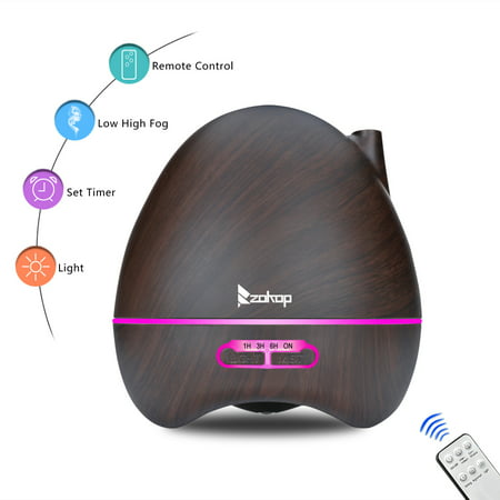 Zimtown 300ml Ultrasonic Aroma Humidifier/Aromatherapy Essential Oil Diffuser Cool Mist Humidifier for Home, Yoga, Office, Spa, Bedroom, Baby