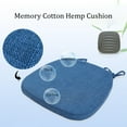 thumbnail image 5 of Chair Pads Warm Soft Seat Cushion with Ties Anti-slide Thicken Hip Support Removable Mat Home Kitchen Office Car Orange, 5 of 10