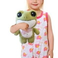 thumbnail image 5 of RUIG 10 Inch Green Frog Plush, Soft Frog Stuffed Animal Plush Toy, Kawaii Plush Doll, Cute Plushie with Cloths Toy Gift for Kids Children Birthday, 5 of 6