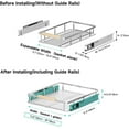 thumbnail image 2 of Expandable Pull Out Cabinet Organizer Slide Out Drawers for Kitchen Cabinets .~.&#W x .&#&#D Pull Out Drawers for Kitchen Cabinets, 2 of 9
