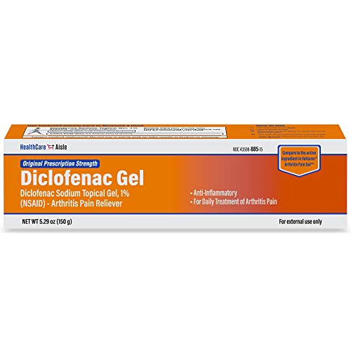 HealthCareAisle Diclofenac Gel, 1, Arthritis Pain Relief 150 g tube Original Prescription