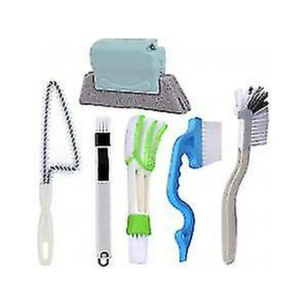 Cepillo de limpieza de ranuras de ventanas para el hogar, persianas, Kit de limpieza de rieles para ventanas