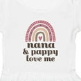 thumbnail image 4 of Inktastic Nana and Pappy Love Me Rainbow Girls Toddler Dress, 4 of 5