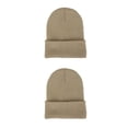 thumbnail image 2 of Qarigey Beanie Hat Gorros de punto Ajustable Otoño Skullcap Manga caliente Esquí Accesorios para el cabello para deportes al aire libre Beige Beige 2piezas Qarigey  CBP268715, 2 of 6