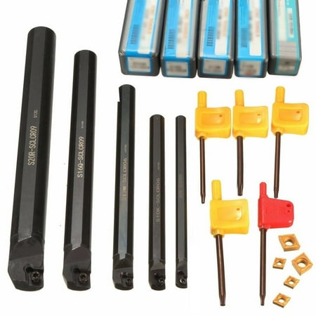 

5pcs 7/10/12/16/20mm SCLCR09 Turning Tool Boring Bar Holder Insert For CCMT