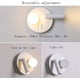 thumbnail image 3 of Aplique de pared moderno para interiores, aplique de pared LED brillante, lámparas ajustables, aplique de pared de esquina de 360 ° adecuado para pasillos, escaleras, mesitas de noche de hotel, sala, 3 of 6