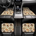 thumbnail image 7 of Yiaed Autumn Vintage Print Carpet Floor Mats for Cars, Auto Accessories Front & Rear Car Floor Mats Car Floor Foot Mat Sets of 4 Pieces, 7 of 7