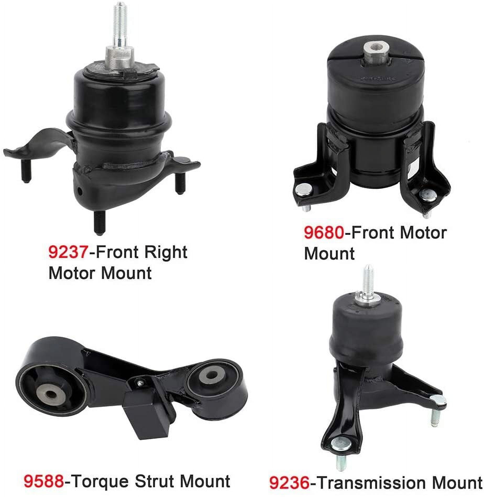 ECCPP Engine Motor and Trans Mounts Fit For 2010-2011 for Toyota Camry