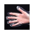 thumbnail image 3 of 100x Plastic GLOVES Disposable Hygiene POLYTHENE Catering Food Mechanics Gloves, 3 of 5
