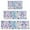 Blue and Pink, variant on Black Geometric Triangle Striped Pattern Kitchen Rugs Sets Of 3,Kitchen Runner Rugs Non Skid Washable,Decorative Kitchen Floor Mats for Kitchen,Sink,Laundry,17"x30" 17"x47" 17"x59"