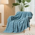 thumbnail image 5 of Dmlowu Extra Large Throw Blanket - 28x40" Cozy Fleece Blanket, Comfortable Breathable Throw Blanket for Couch Sofa Bed, Warm Fluffier Fuzzy Blanket, 5 of 6