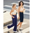 thumbnail image 7 of G4Free Capri Pants for Women 14" Knee Length Wide Leg Yoga Capris Dressy Casual Summer Crop Pants with Pockets, 7 of 7